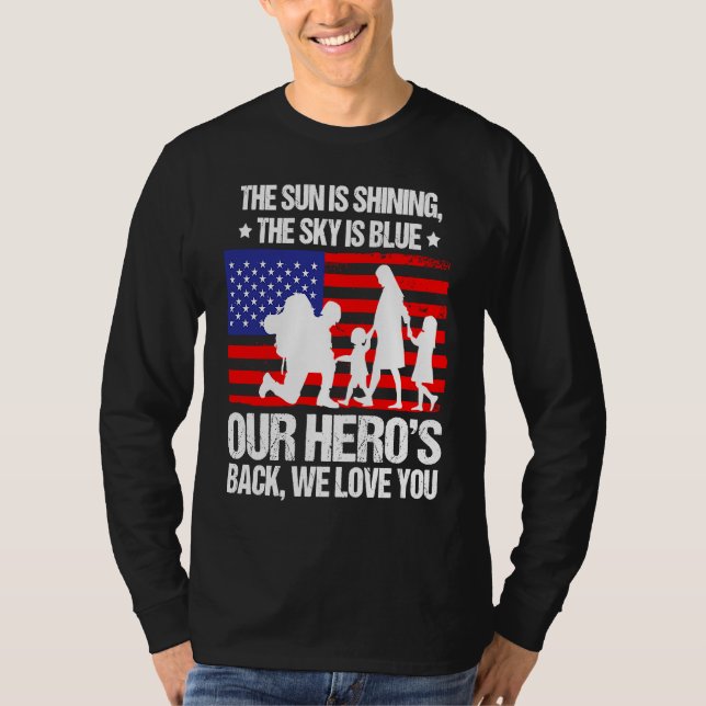 Camiseta Home Coming Veteran Poem Soldier Appreciation Fami (Frente)