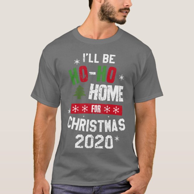 Camiseta Home For Christmas Retro (Frente)