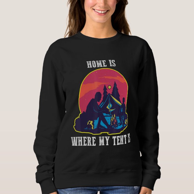 Camiseta Home Is Where My Tent Is (Frente)