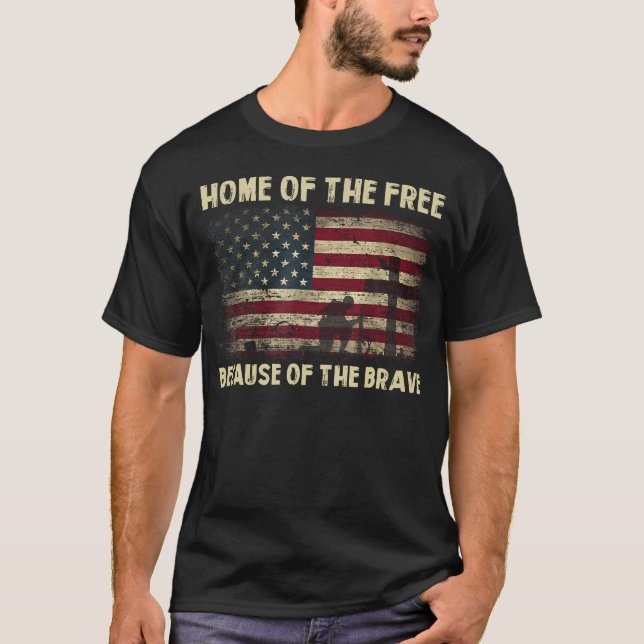 Camiseta Home Of The Free Because Of The Brave Veterans Day (Frente)
