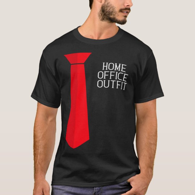 Camiseta Home Office Outfit  Home Work Tie (Frente)