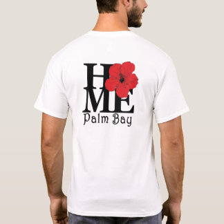Camiseta Home Palm Bay Red Hibiscus
