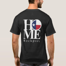 HOME Rockport Texas Black Tee