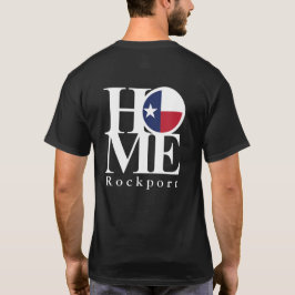 Camiseta HOME Rockport Texas Black Tee