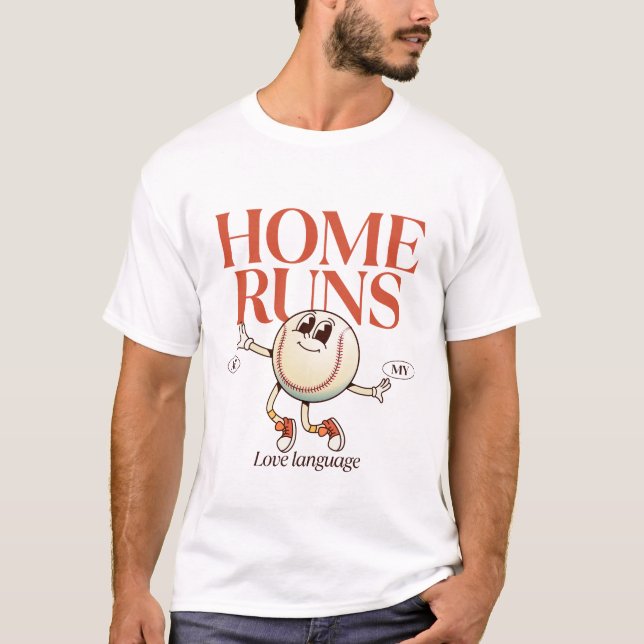 Camiseta Home run é minha língua de amor (Frente)
