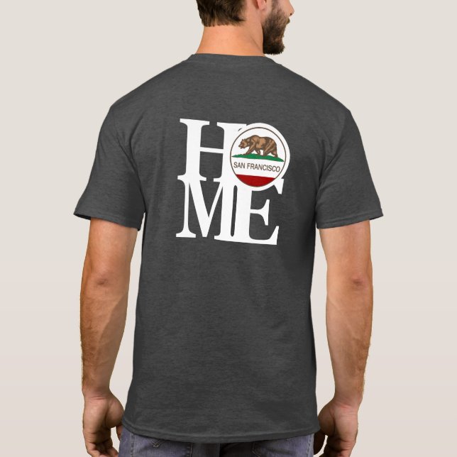 Camiseta Home San Francisco Mens Dark Tee (Verso)