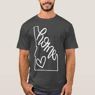 Camiseta Home State Idaho Home Handletered