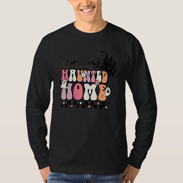 Camiseta Home Sweet Haunted Home Spooky Season   Halloween (Frente)
