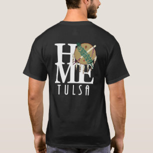Camiseta HOME Tulsa Oklahoma (impressão de trás)