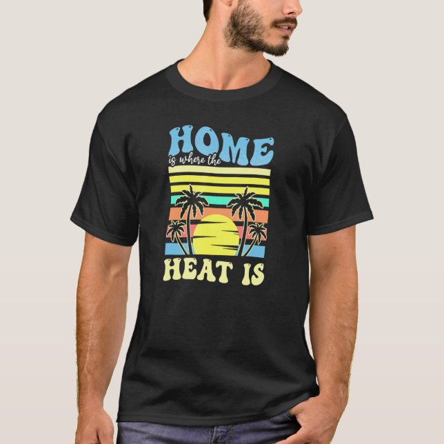 Camiseta Home where Heat Is Florida (Frente)