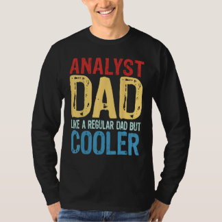 Camiseta Homem Analista Pai Como um Pai Comum, mas Mais L