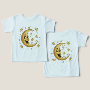 Camiseta Homem Antigo e Caprichoso na Lua   Celesti Dourado