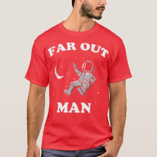 Camiseta Homem Astronauta Espacial Engraçado Hippy