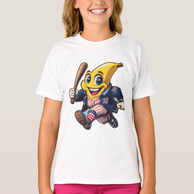 Camiseta Homem-Banana: Herói do Mundo Fruta (Frente)