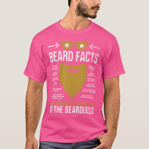 Camiseta Homem Barbudo Fatos Divertidos sobre Barba