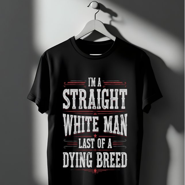Camiseta Homem Branco Hetero Branco (Criador carregado)
