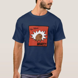 Camiseta Homem Branco laranja O que você quer Histórias em