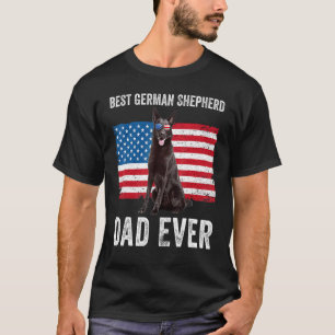 Camiseta Homem Cachorro Pastor Alemão Preto Pai Cachorro Ba