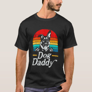 Camiseta Homem Cachorro Pastor Alemão Vintage Pai Dia dos P