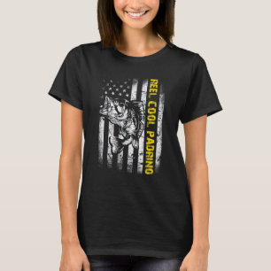 Camiseta Homem Carretel Legal Padrinho Pescaria Peixe Vinta