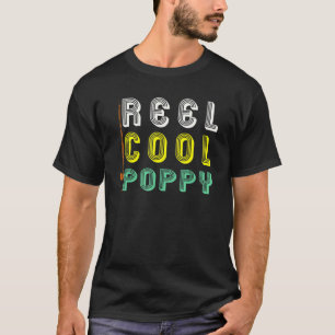 Camiseta Homem Carretel Legal Papoula Carretel Isca de Pesc