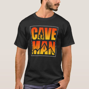 Camiseta Homem-Caverna-Mens - Ortografia Ortográfica Pothol