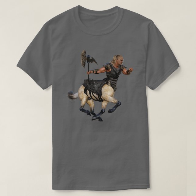 Camiseta Homem Centauro com Ax e Armor (Frente do Design)