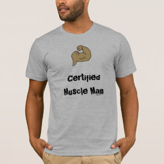 Camiseta Homem certificado do músculo