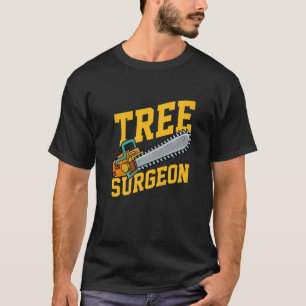 Camiseta Homem Cirurgião de Árvore Trabalhando Artesanato F