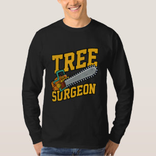 Camiseta Homem Cirurgião de Árvores Trabalhando Artesanato