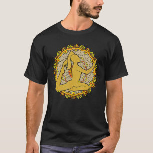 Camiseta Homem Colorido de Meditação Espiritual Yogi Budist