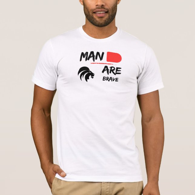 Camiseta Homem Corajoso (Frente)