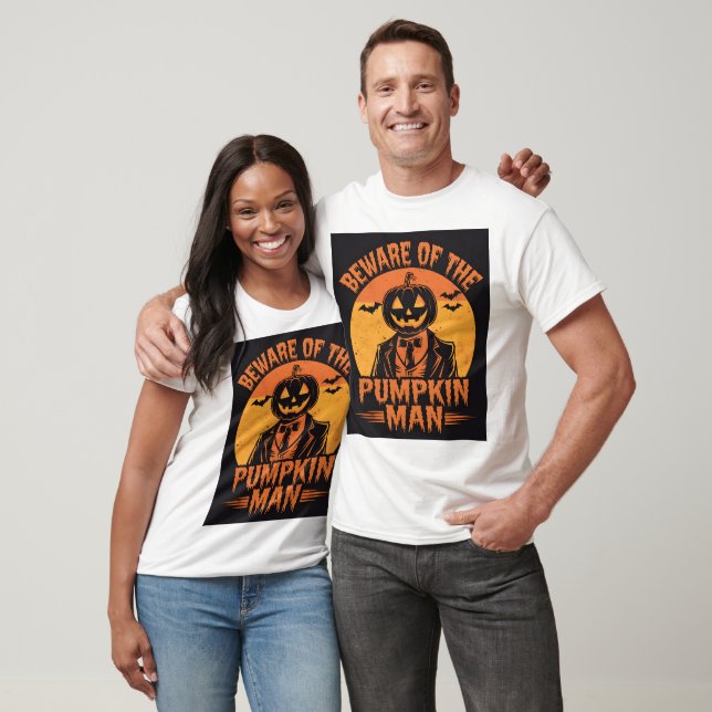 Camiseta Homem da abóbora (Unissex)