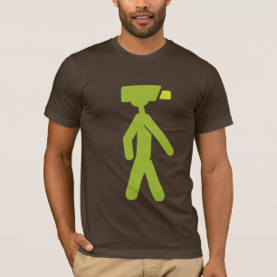 Camiseta Homem da câmera