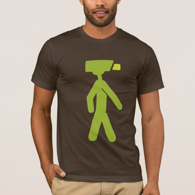Camiseta Homem da câmera (Frente)