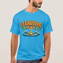 Camiseta Homem da Flórida | Estampa Gráfica Âncora Náutica 