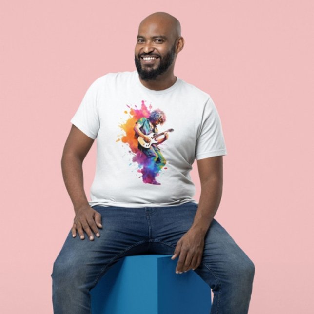 Camiseta Homem da Guitarra  (Criador carregado)
