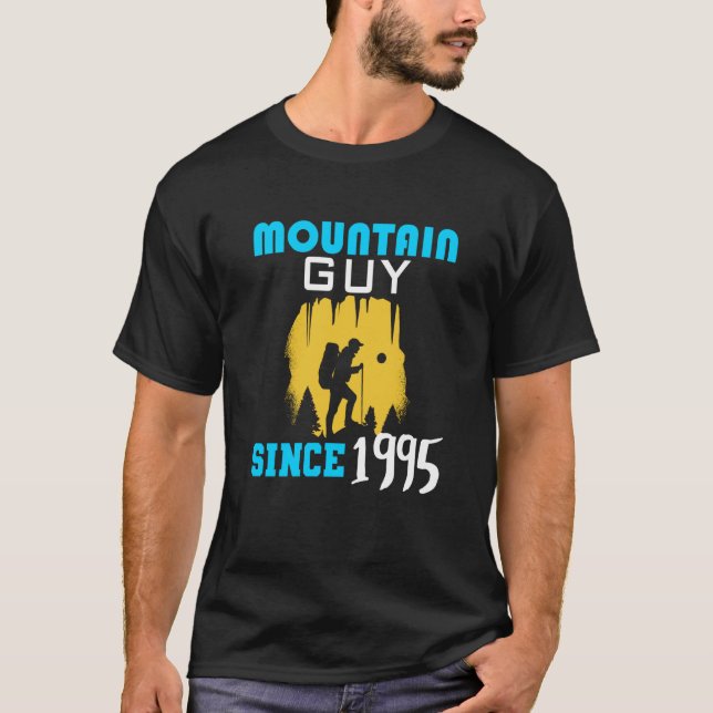 Camiseta Homem da montanha desde 1995 (Frente)