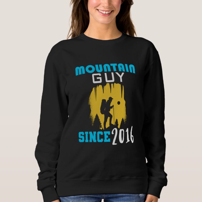 Camiseta Homem da montanha desde 2016 (Frente)