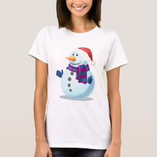 Camiseta homem da neve