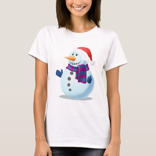 Camiseta homem da neve (Frente)