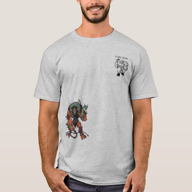 Camiseta Homem da ram do homem do animal (Frente)