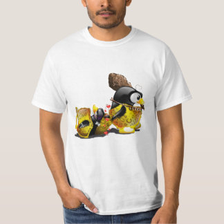 Camiseta Homem das cavernas Tux no amor