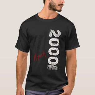 Camiseta Homem de 25 Anos de Idade Original Março 2000 25 A