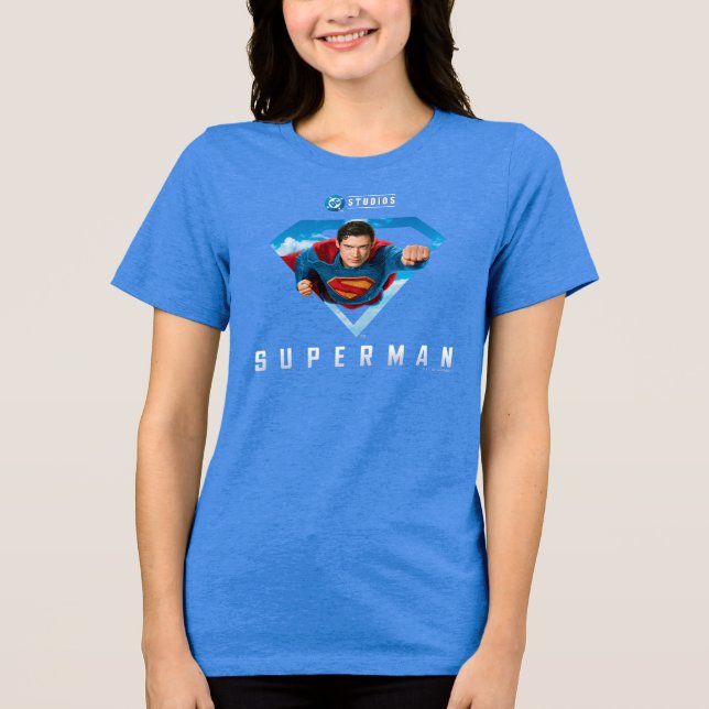 Camiseta Homem de Aço em Voo (Frente)