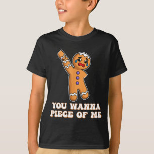 Camiseta Homem de Biscoito de Gengibre Bravo e Engraçado Vo