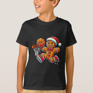 Camiseta Homem de Biscoito de gengibre Esqueleto Natal Cook