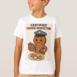 Camiseta Homem de Biscoito de Gengibre Inspetor de Biscoito