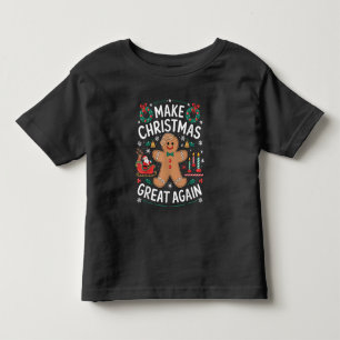 Camiseta Homem de Biscoito de Gengibre Trump Faça o Natal G