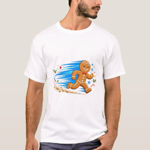 Camiseta Homem de Biscoito Fugitivo Arte Divertida